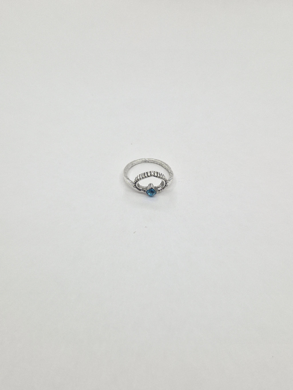 Azure Mystic Boho Ring Stack