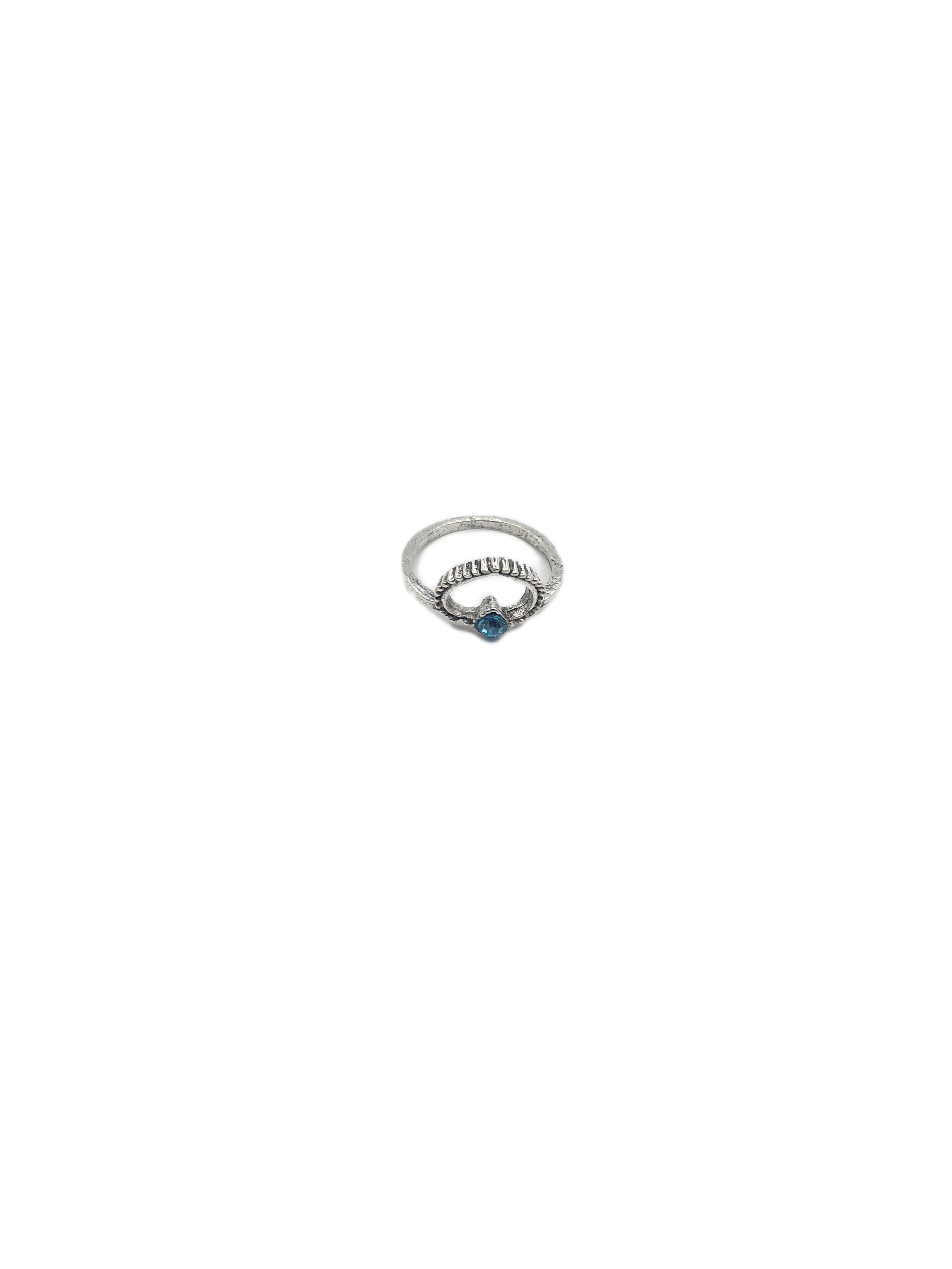 Azure lotus ring