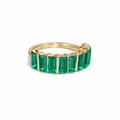 The "Emerald Horizon" Baguette Eternity Band