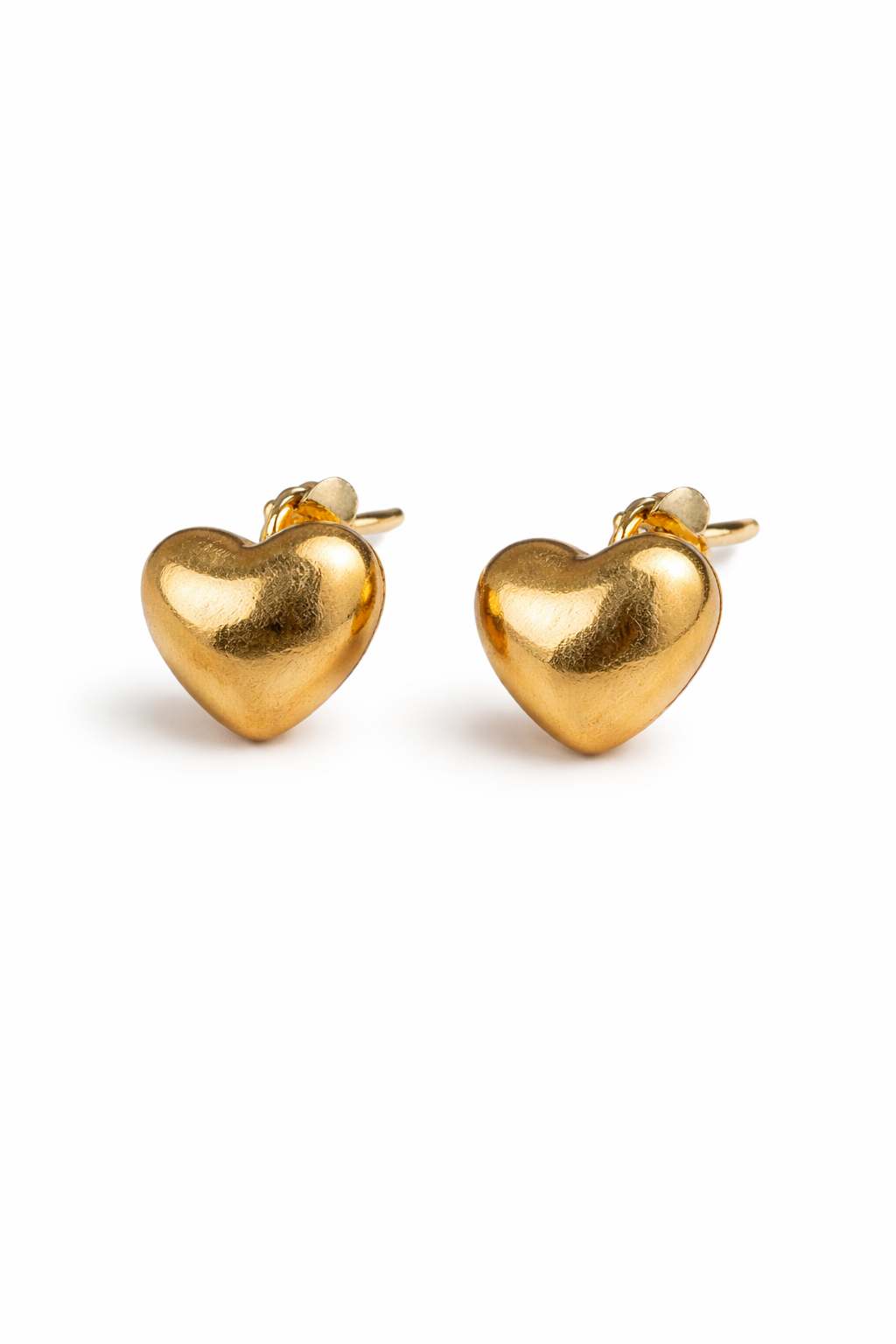 Polished Heart Studs