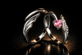 Wings of Devotion" Matching Couple Rings Set