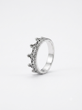 Vintage Sterling Silver Enchanted Crown Ring