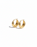 Textured Gold Hoops- Ear rings