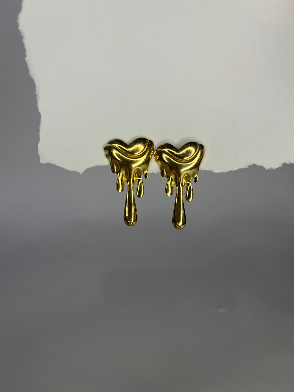 Melting Heart Earrings — Liquid Love, Bold Expressio