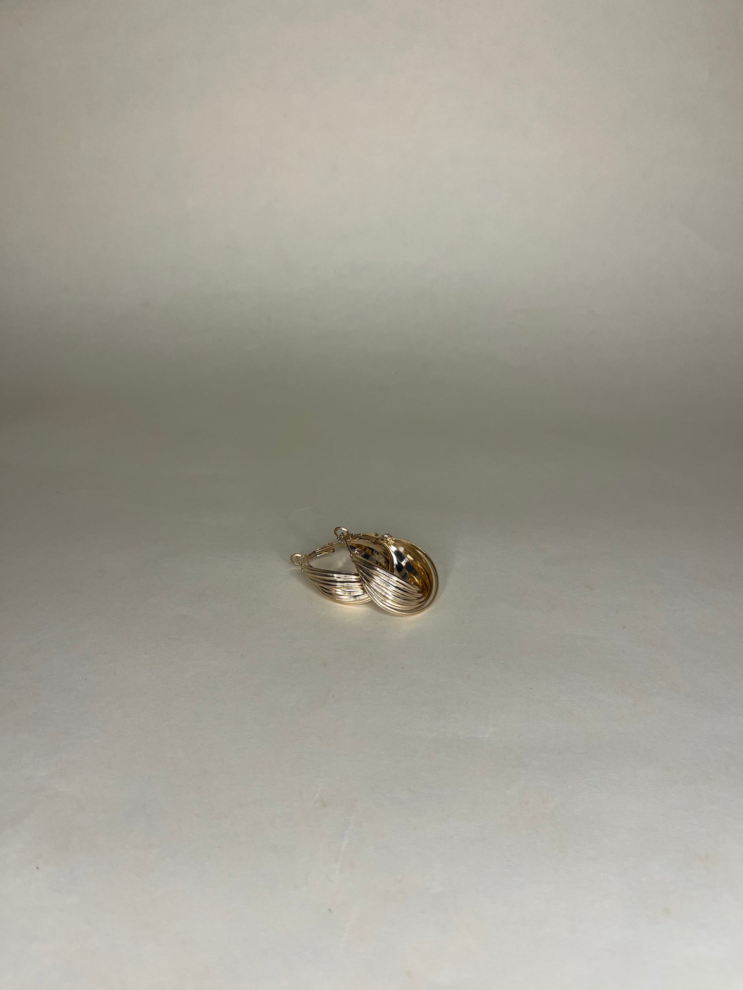 Textured Gold Hoops- Ear rings