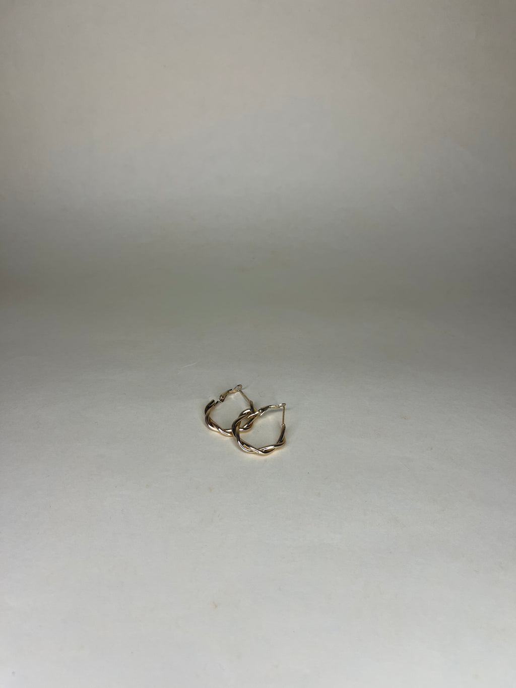 Twisted Gold Hoops- Earrings