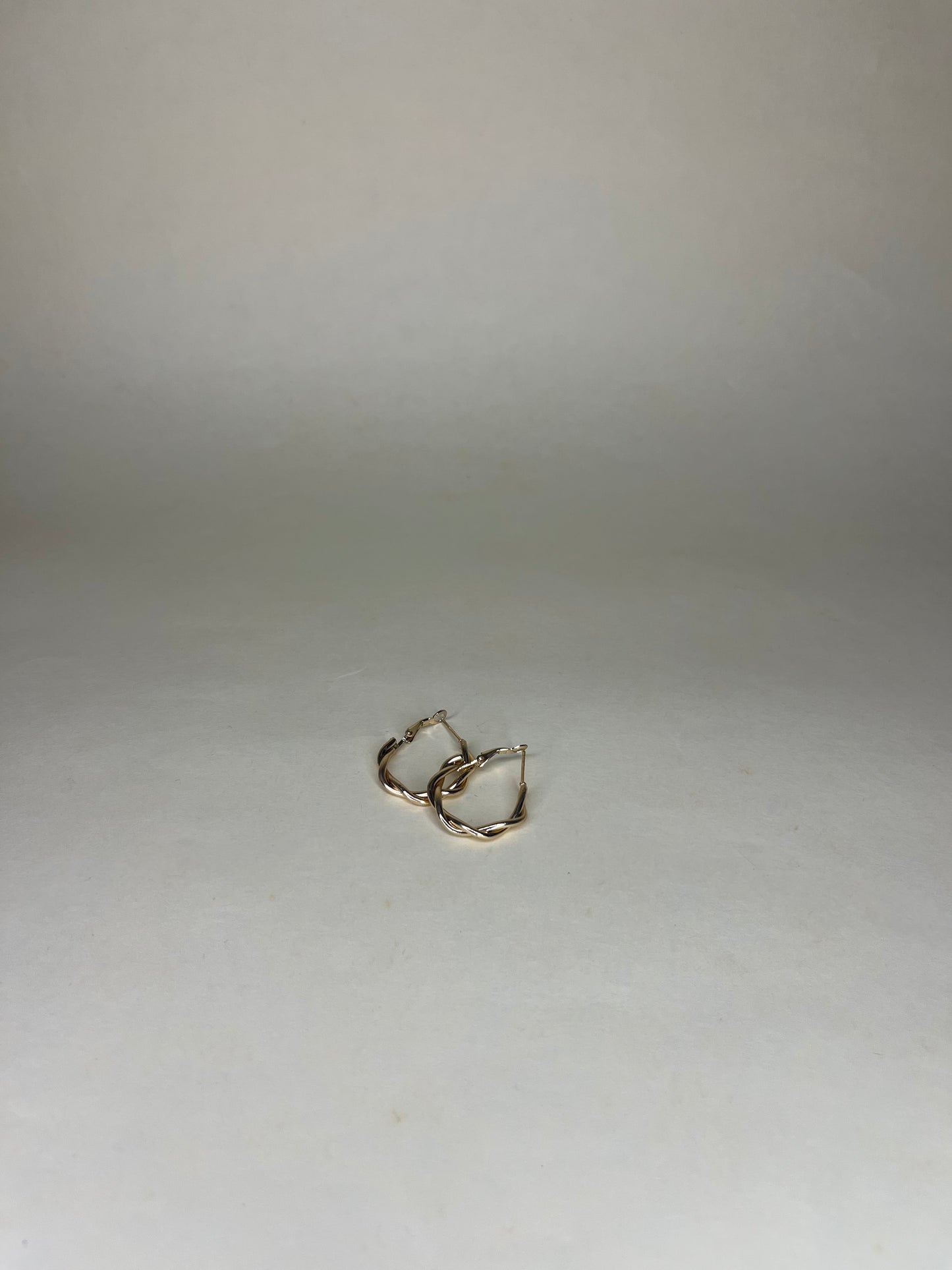 Twisted Gold Hoops- Earrings