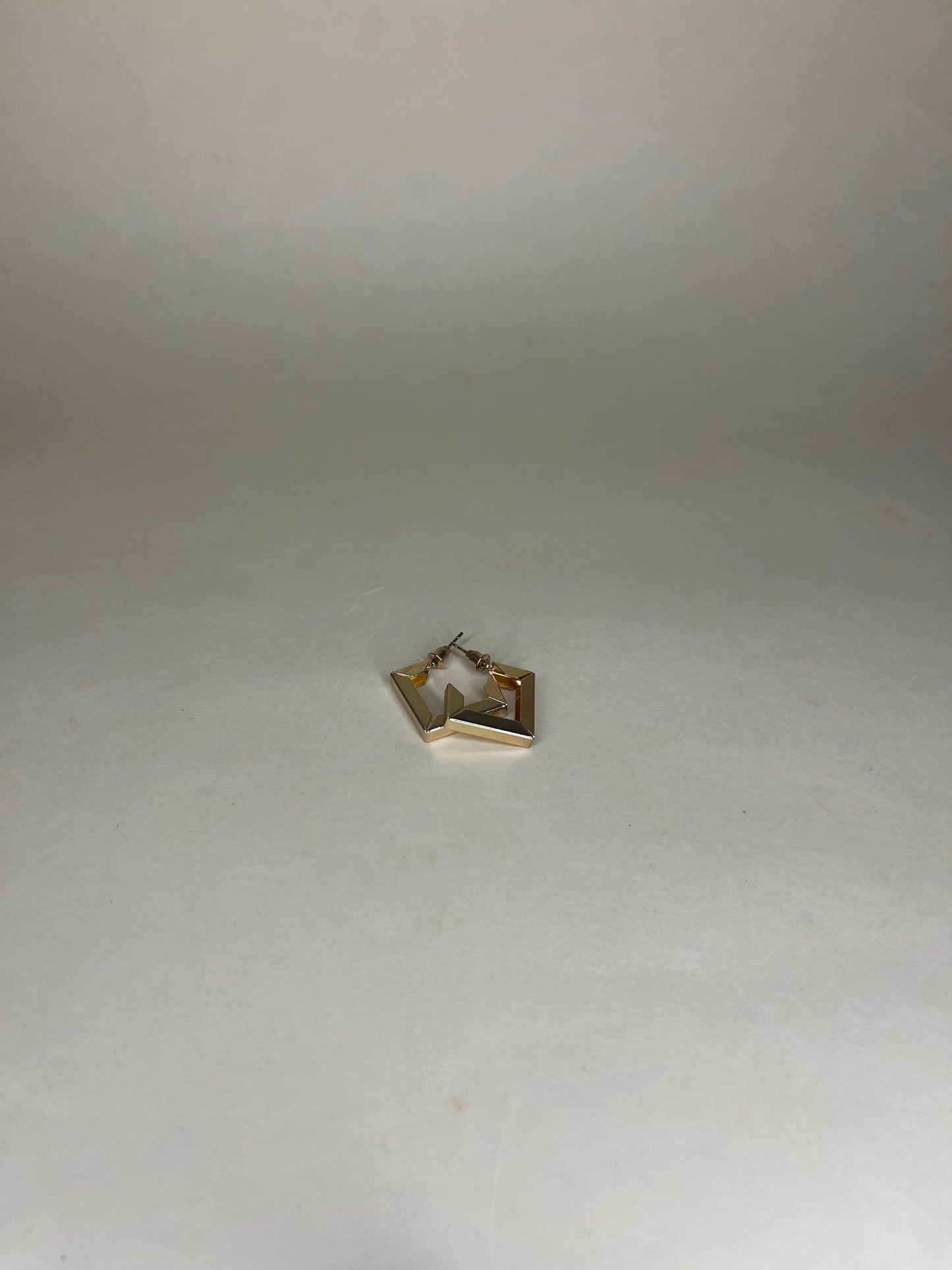 Geometric Square Hoops-Earrings