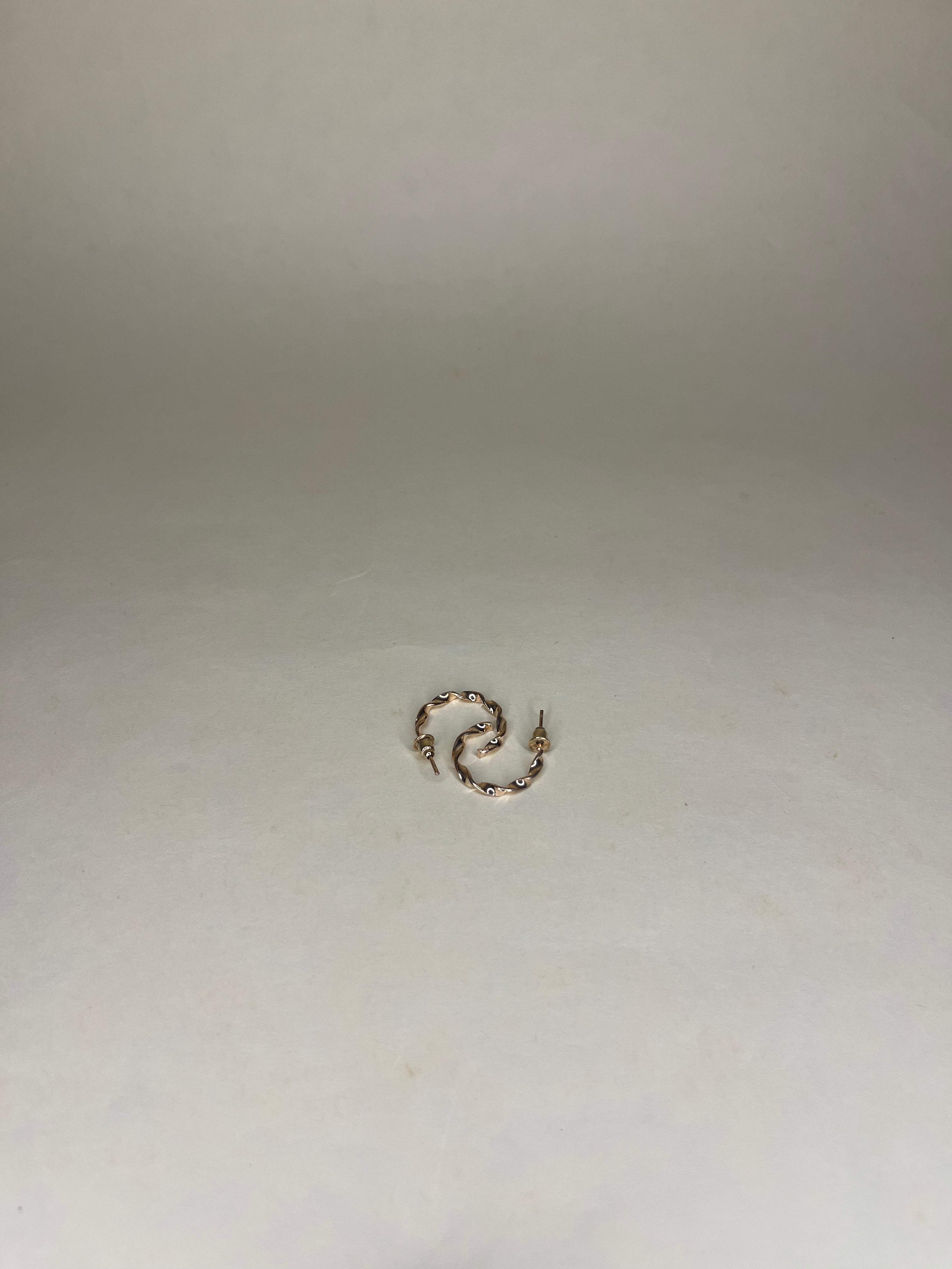 Spiral Twist Hoops