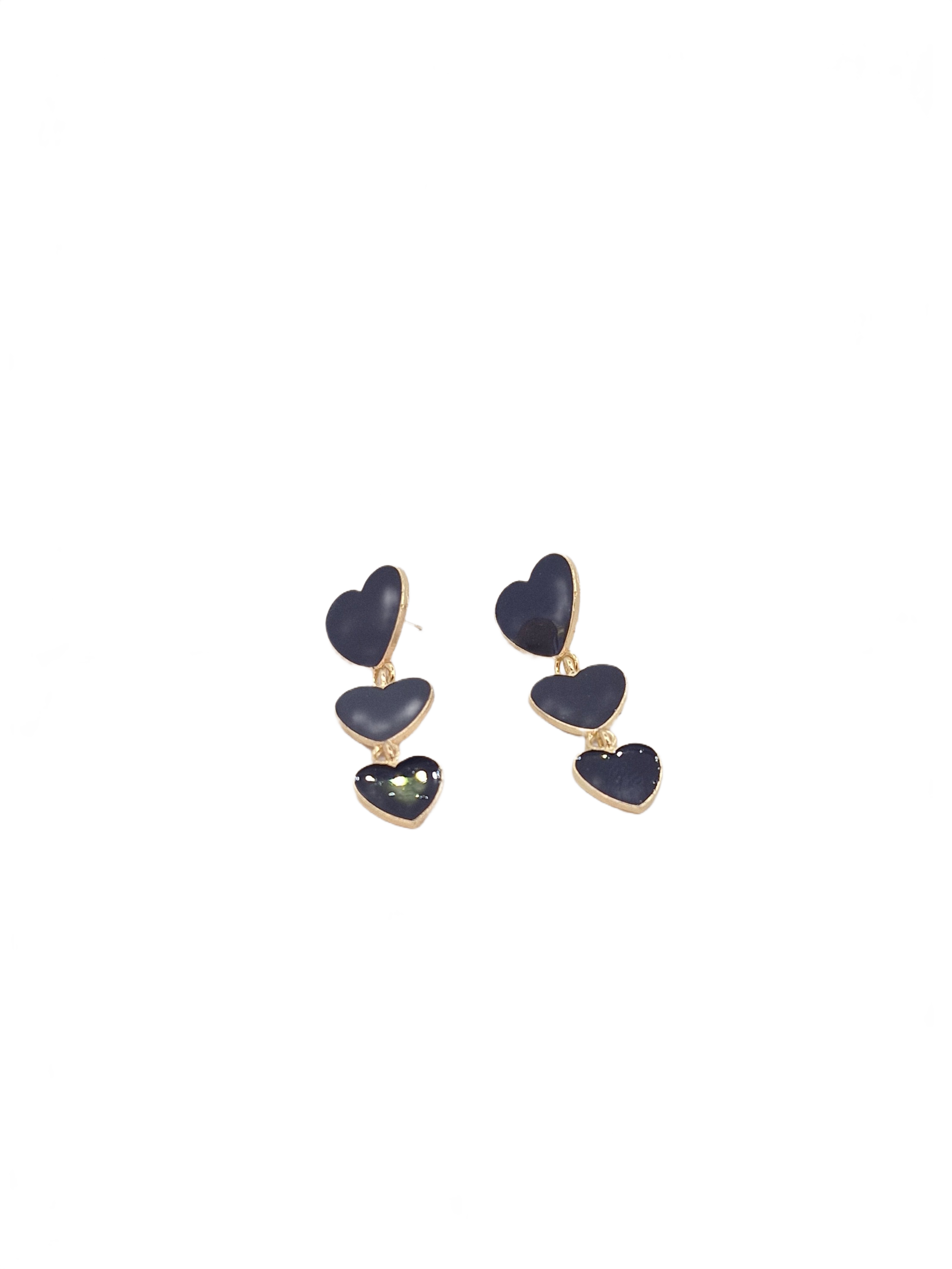Noir Triple-Heart Drops