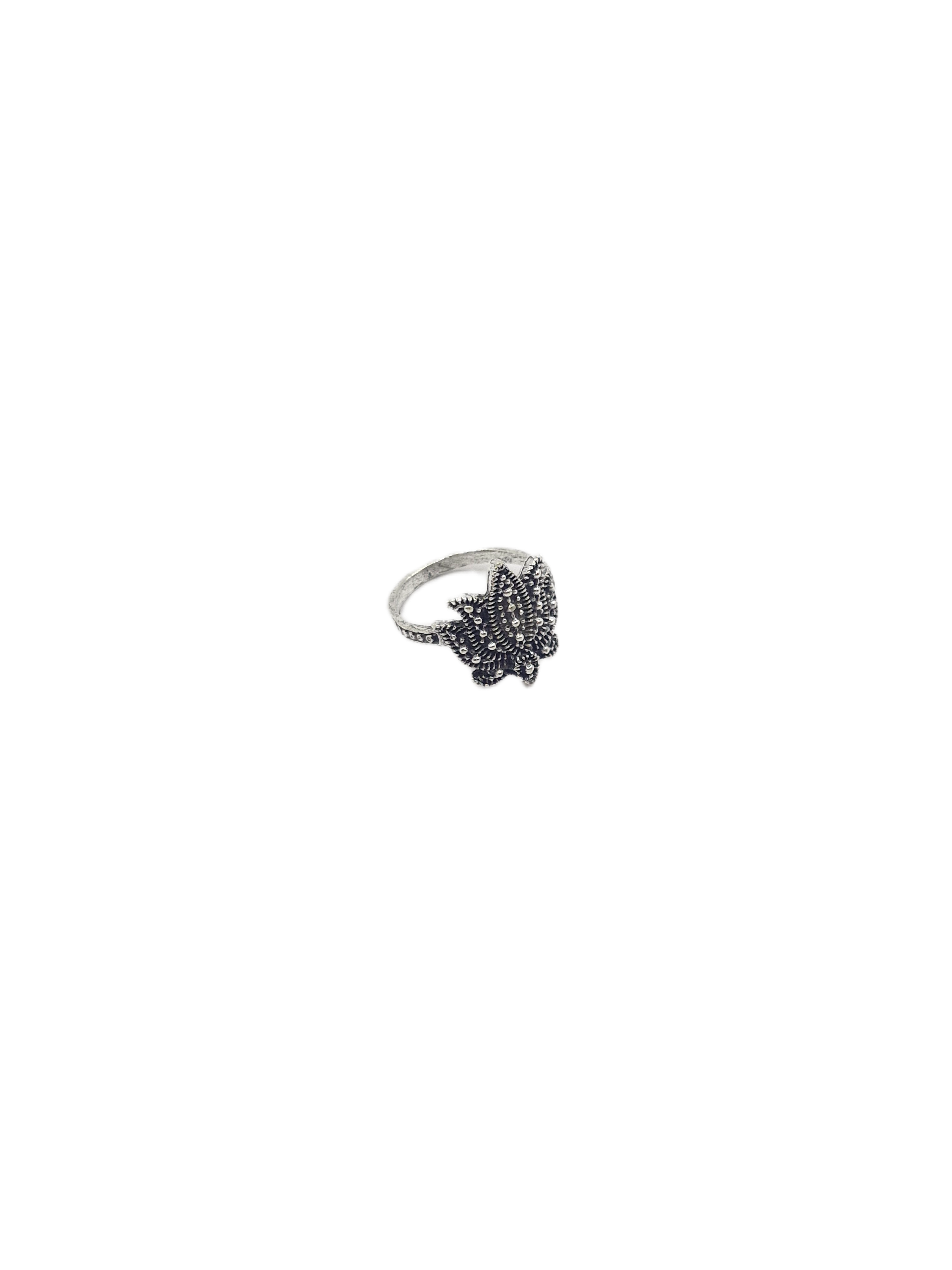 Textured Lotus ring