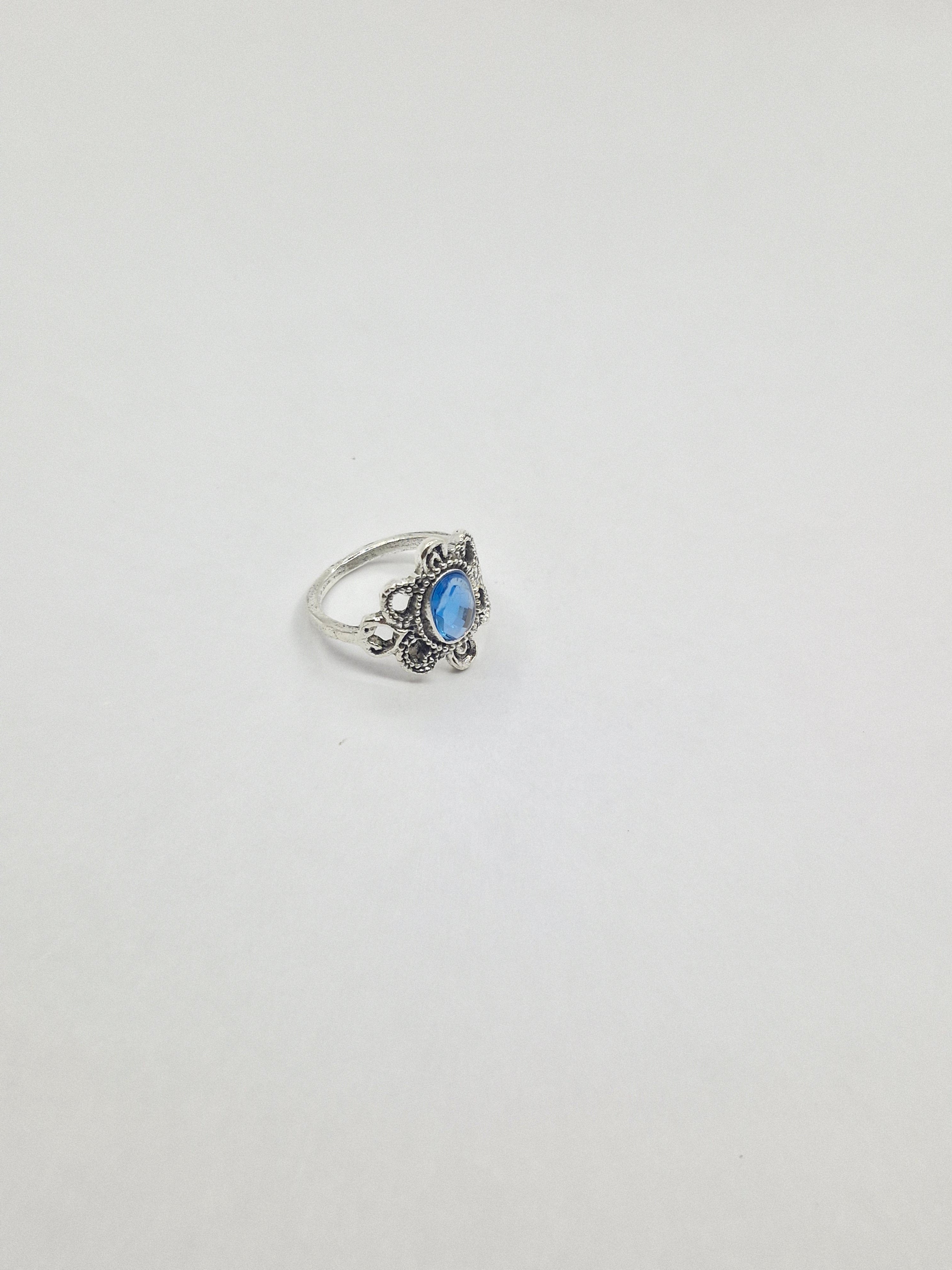 Azure Mystic Boho Ring Stack