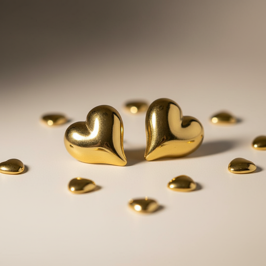 Hammered Flower Studs