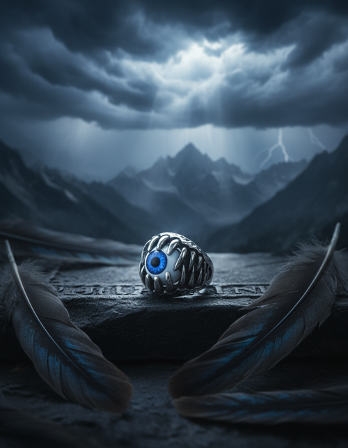 Azure Eye Ring — Gaze of the Ocean’s Soul