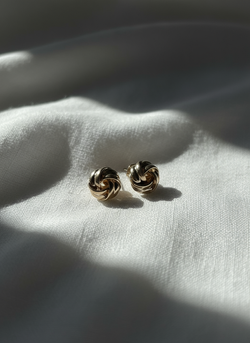 Twisted Love Knot Studs
