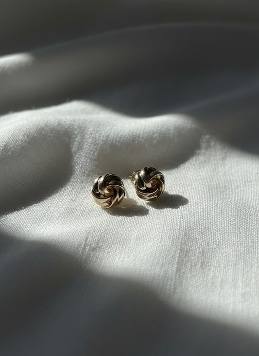Twisted Love Knot Studs